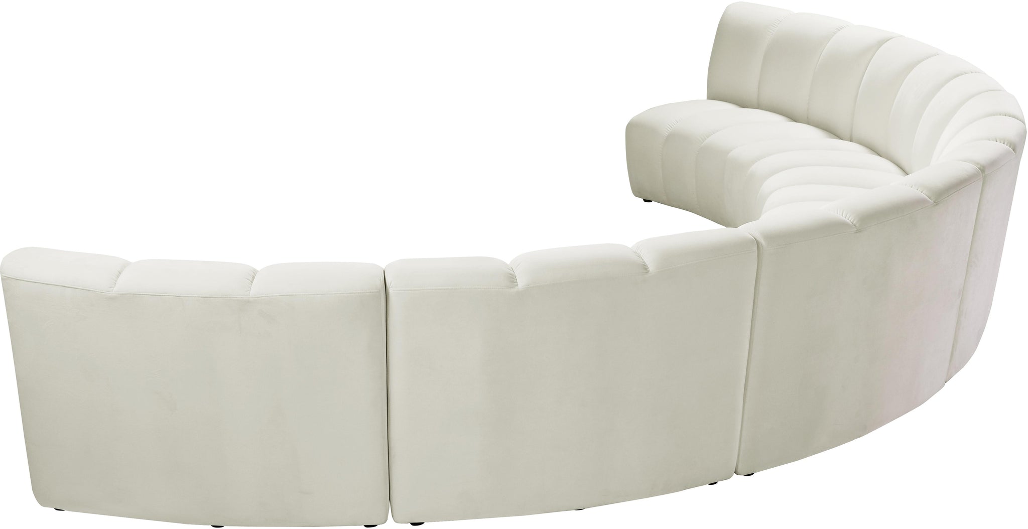 Infinity Cream Velvet 6pc. Modular Sectional - Furnish 4 Less 98 (NY)*