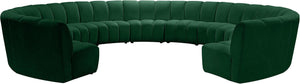 Infinity Green Velvet 11pc. Modular Sectional - Furnish 4 Less 98 (NY)*