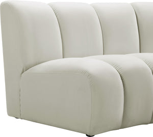 Infinity Cream Velvet 6pc. Modular Sectional - Furnish 4 Less 98 (NY)*