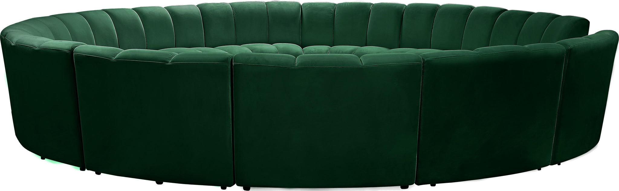 Infinity Green Velvet 12pc. Modular Sectional - Furnish 4 Less 98 (NY)*