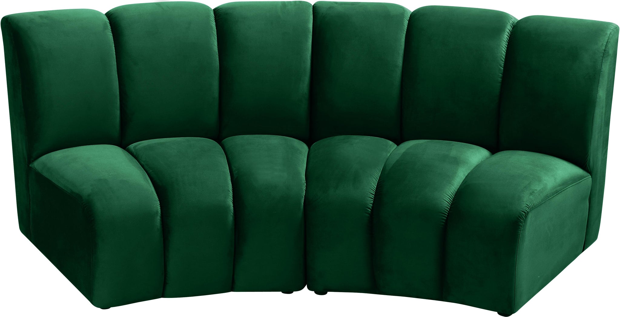 Infinity Green Velvet 2pc. Modular Sectional - Furnish 4 Less 98 (NY)*