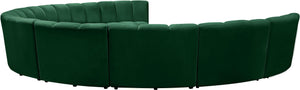 Infinity Green Velvet 9pc. Modular Sectional - Furnish 4 Less 98 (NY)*