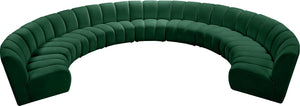 Infinity Green Velvet 9pc. Modular Sectional - Furnish 4 Less 98 (NY)*