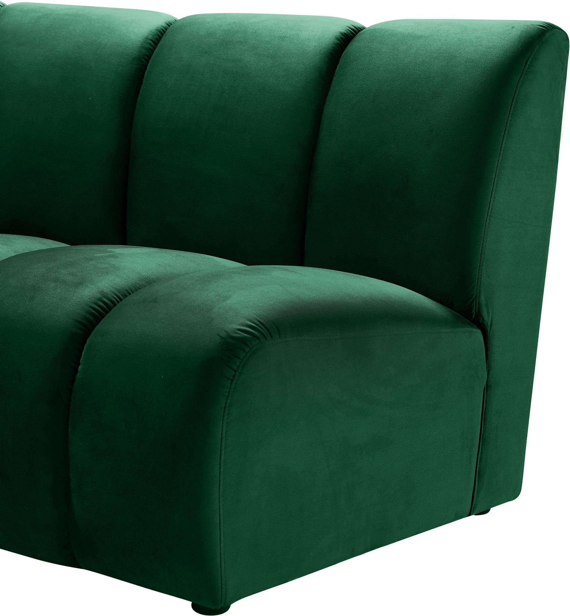 Infinity Green Velvet 9pc. Modular Sectional - Furnish 4 Less 98 (NY)*