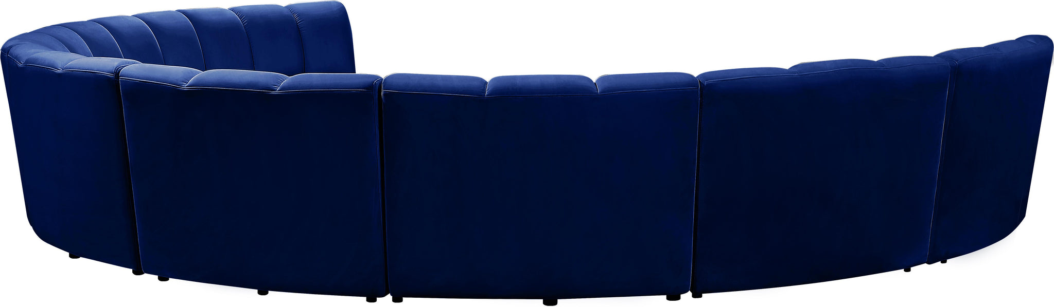 Infinity Navy Velvet 8pc. Modular Sectional - Furnish 4 Less 98 (NY)*