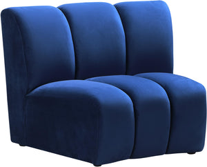 Infinity Navy Velvet Modular Chair - Furnish 4 Less 98 (NY)*