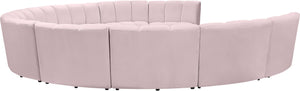 Infinity Pink Velvet 10pc. Modular Sectional - Furnish 4 Less 98 (NY)*