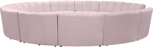 Infinity Pink Velvet 12pc. Modular Sectional - Furnish 4 Less 98 (NY)*