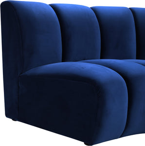 Infinity Navy Velvet 11pc. Modular Sectional - Furnish 4 Less 98 (NY)*