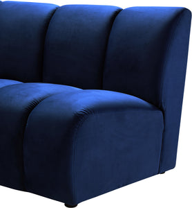 Infinity Navy Velvet Modular Chair - Furnish 4 Less 98 (NY)*