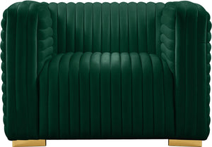 Ravish Green Velvet Chair - Furnish 4 Less 98 (NY)*