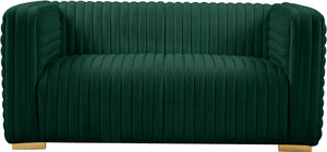 Ravish Green Velvet Loveseat - Furnish 4 Less 98 (NY)*