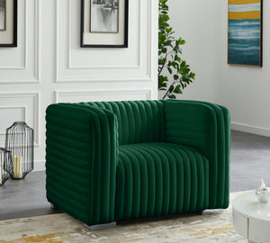 Ravish Green Velvet Chair - Furnish 4 Less 98 (NY)*