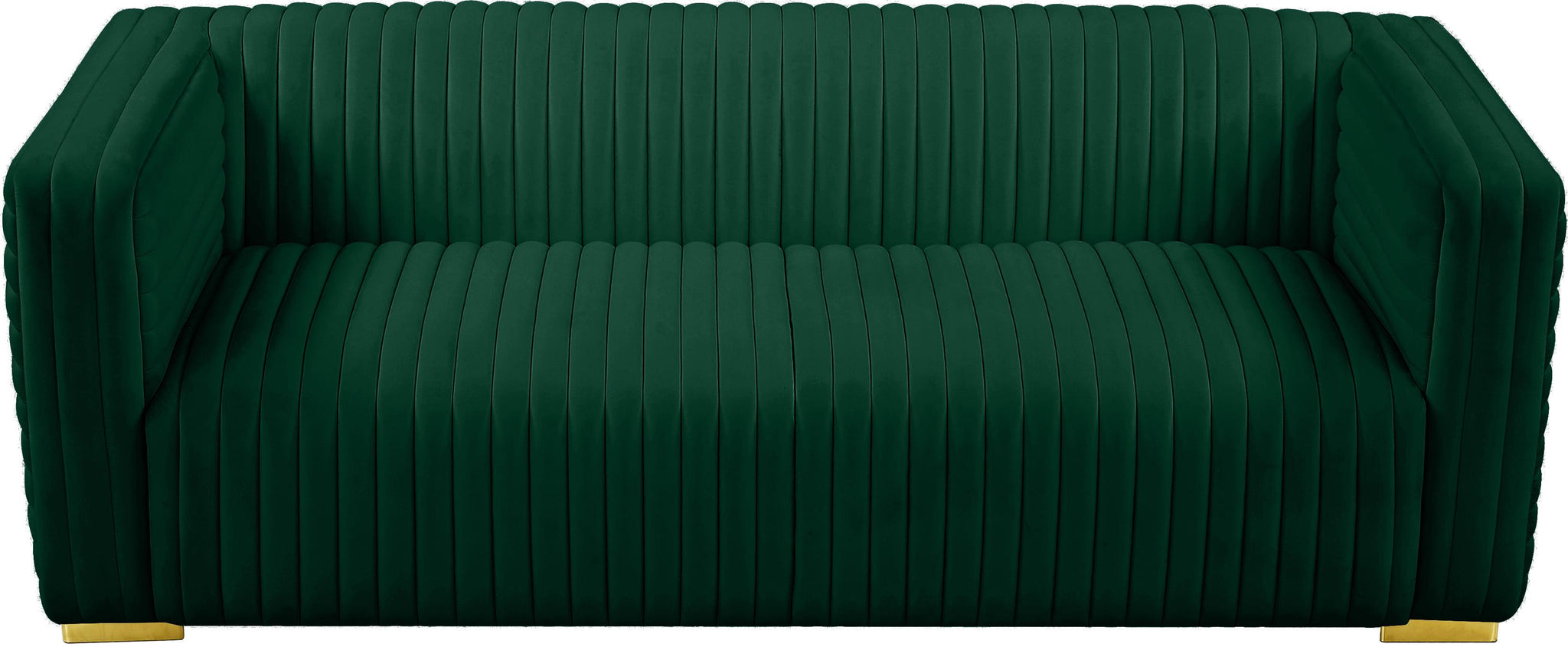 Ravish Green Velvet Sofa - Furnish 4 Less 98 (NY)*