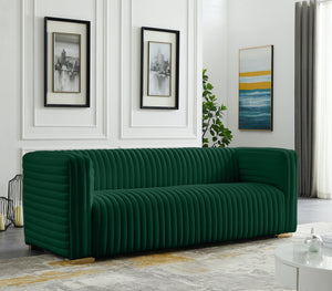 Ravish Green Velvet Sofa - Furnish 4 Less 98 (NY)*