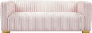 Ravish Pink Velvet Sofa - Furnish 4 Less 98 (NY)*