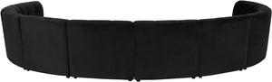 Limitless Black Velvet 10pc. Modular Sectional - Furnish 4 Less 98 (NY)*