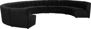 Limitless Black Velvet 11pc. Modular Sectional - Furnish 4 Less 98 (NY)*