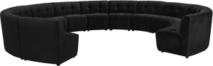 Limitless Black Velvet 13pc. Modular Sectional - Furnish 4 Less 98 (NY)*