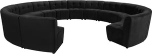 Limitless Black Velvet 14pc. Modular Sectional - Furnish 4 Less 98 (NY)*