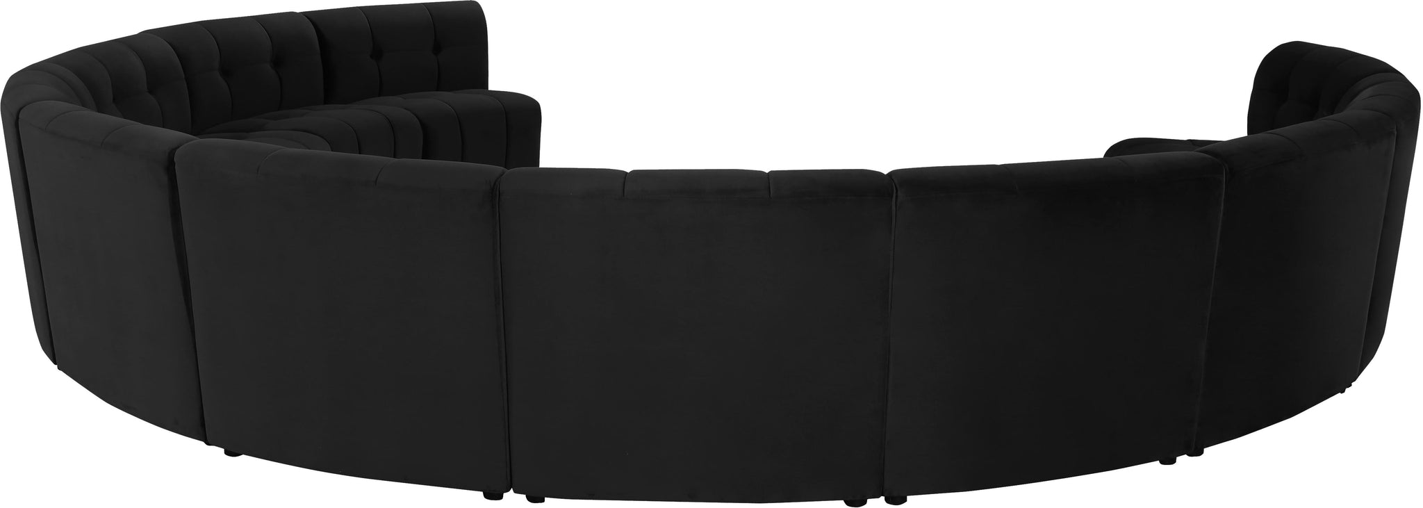 Limitless Black Velvet 11pc. Modular Sectional - Furnish 4 Less 98 (NY)*