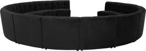 Limitless Black Velvet 14pc. Modular Sectional - Furnish 4 Less 98 (NY)*