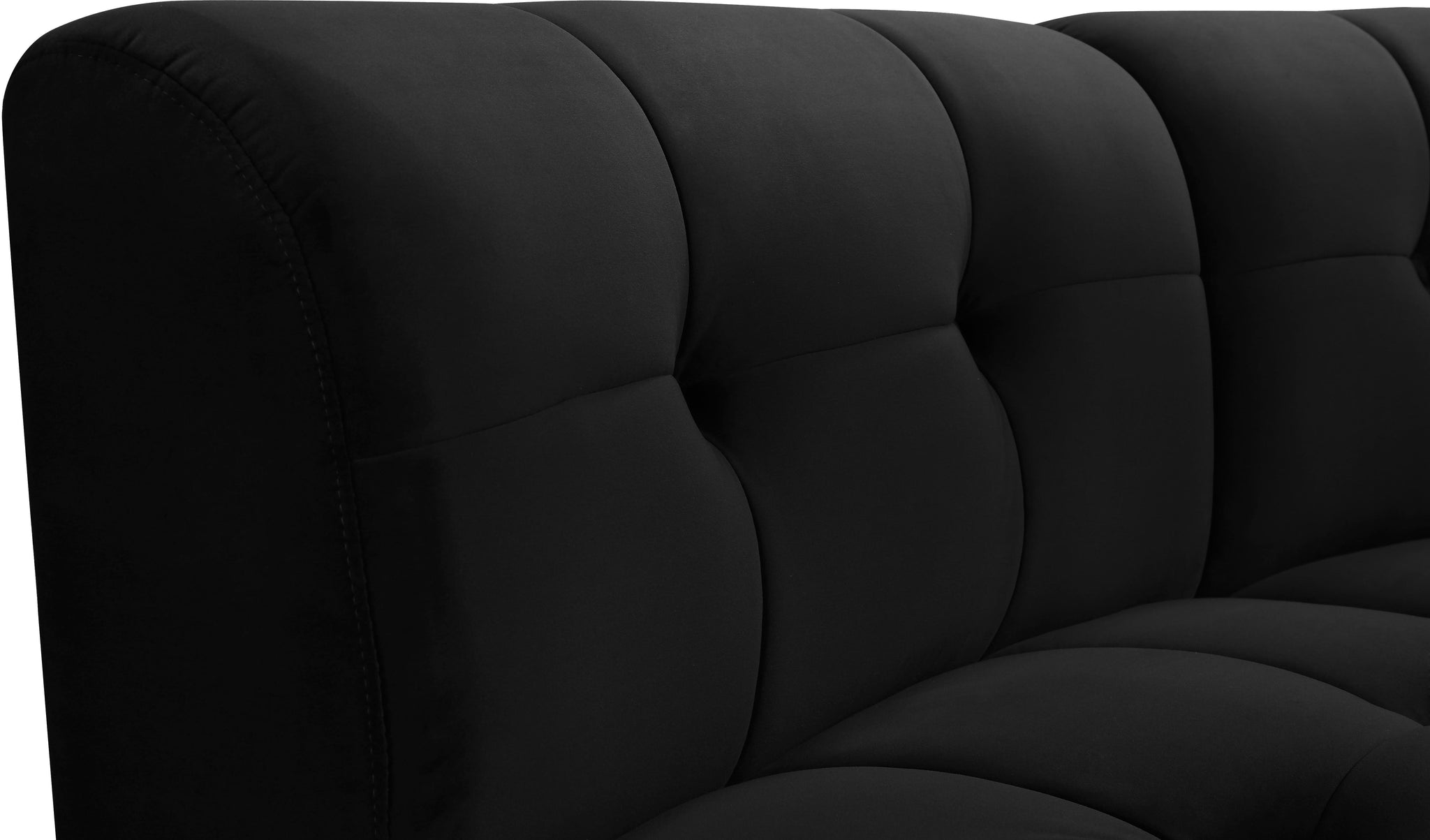 Limitless Black Velvet 14pc. Modular Sectional - Furnish 4 Less 98 (NY)*