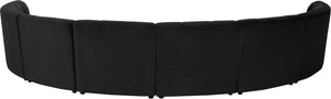 Limitless Black Velvet 8pc. Modular Sectional - Furnish 4 Less 98 (NY)*