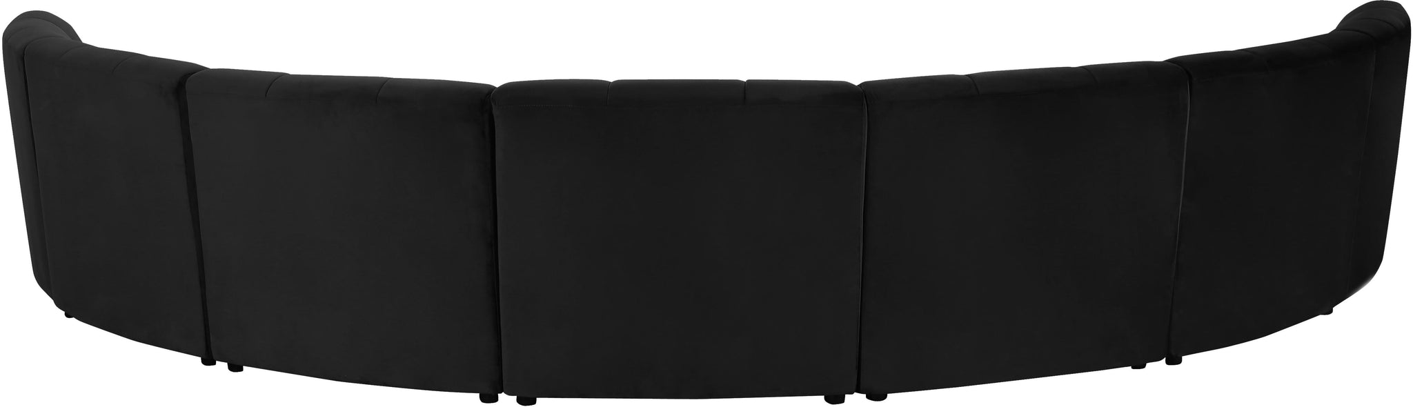 Limitless Black Velvet 7pc. Modular Sectional - Furnish 4 Less 98 (NY)*