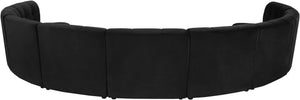 Limitless Black Velvet 9pc. Modular Sectional - Furnish 4 Less 98 (NY)*