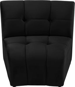 Limitless Black Velvet Modular Chair - Furnish 4 Less 98 (NY)*