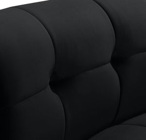 Limitless Black Velvet Modular Chair - Furnish 4 Less 98 (NY)*