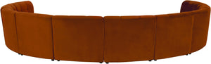 Limitless Cognac Velvet 10pc. Modular Sectional - Furnish 4 Less 98 (NY)*