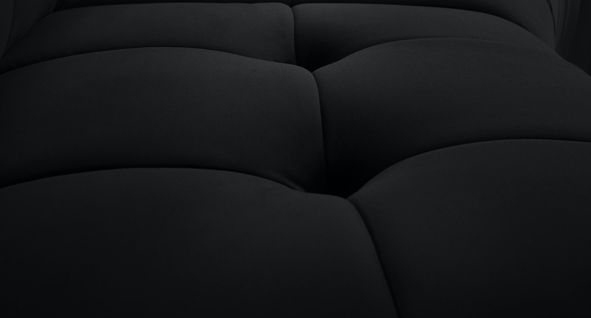 Limitless Black Velvet Modular Chair - Furnish 4 Less 98 (NY)*