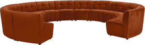 Limitless Cognac Velvet 13pc. Modular Sectional - Furnish 4 Less 98 (NY)*