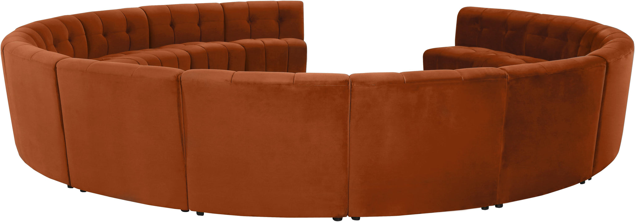 Limitless Cognac Velvet 14pc. Modular Sectional - Furnish 4 Less 98 (NY)*