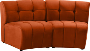 Limitless Cognac Velvet 2pc. Modular Sectional - Furnish 4 Less 98 (NY)*