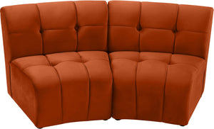 Limitless Cognac Velvet 2pc. Modular Sectional - Furnish 4 Less 98 (NY)*