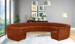 Limitless Cognac Velvet 13pc. Modular Sectional - Furnish 4 Less 98 (NY)*