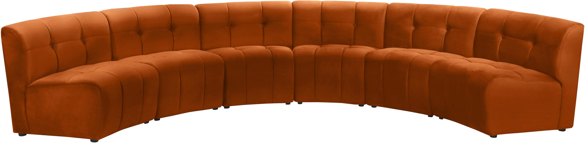 Limitless Cognac Velvet 6pc. Modular Sectional image