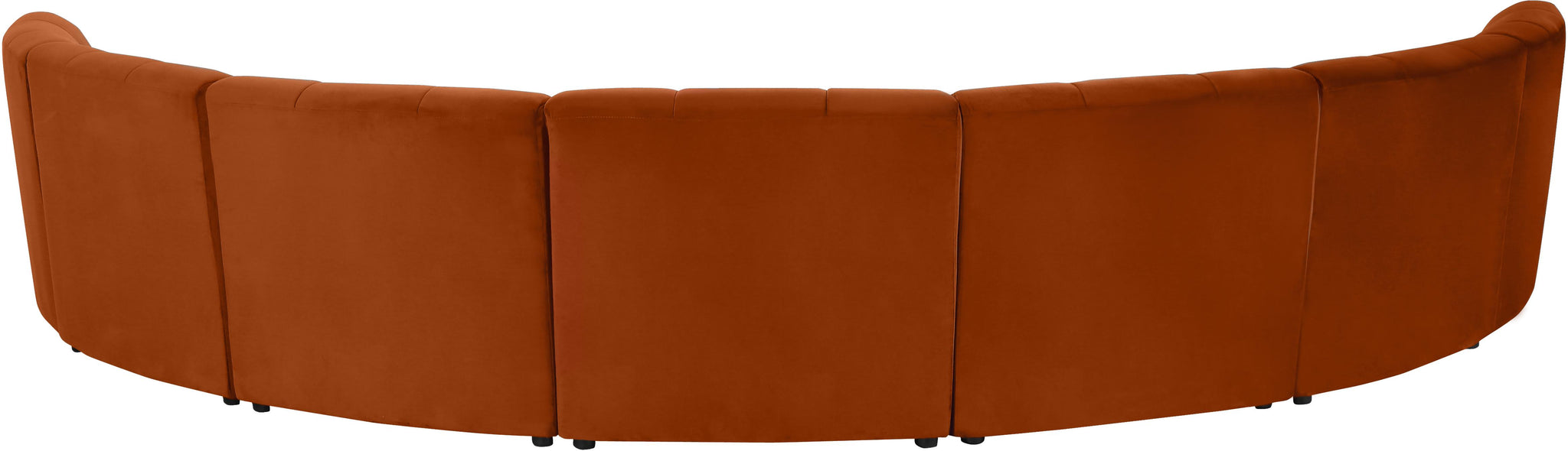 Limitless Cognac Velvet 7pc. Modular Sectional - Furnish 4 Less 98 (NY)*