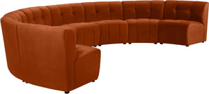 Limitless Cognac Velvet 8pc. Modular Sectional - Furnish 4 Less 98 (NY)*