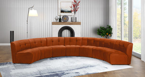 Limitless Cognac Velvet 7pc. Modular Sectional - Furnish 4 Less 98 (NY)*