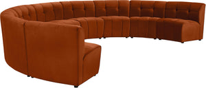 Limitless Cognac Velvet 9pc. Modular Sectional - Furnish 4 Less 98 (NY)*