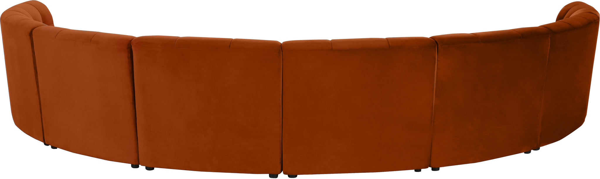 Limitless Cognac Velvet 8pc. Modular Sectional - Furnish 4 Less 98 (NY)*