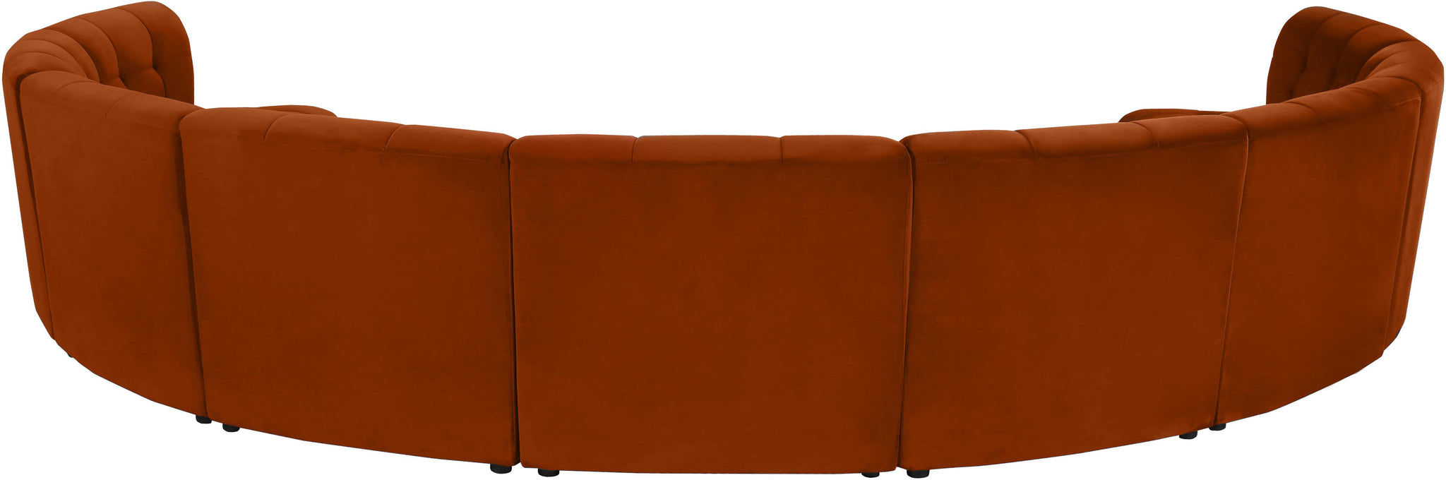 Limitless Cognac Velvet 9pc. Modular Sectional - Furnish 4 Less 98 (NY)*