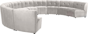 Limitless Cream Velvet 10pc. Modular Sectional - Furnish 4 Less 98 (NY)*