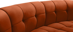 Limitless Cognac Velvet 3pc. Modular Sectional - Furnish 4 Less 98 (NY)*