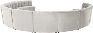 Limitless Cream Velvet 11pc. Modular Sectional - Furnish 4 Less 98 (NY)*