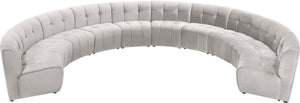 Limitless Cream Velvet 10pc. Modular Sectional - Furnish 4 Less 98 (NY)*